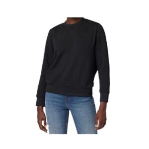 Hudson Jeans Twist-Back Cutout Cotton Sweater Black M NWT